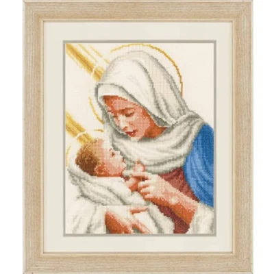 Image of Vervaco Maria and Jesus Counted Cross Stitch, Multi Colour