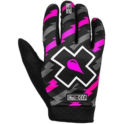 Image of Muc Off Unisex&#039;s Bolt MTB, XXL Premium, Handmade Slip On Gloves for Bike Riding Breathable, Touch Screen Compatible Material Rider