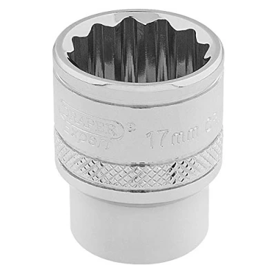 Image of Draper HI TORQ� 12 Point Socket, 3/8&quot; Sq. Dr., 17mm