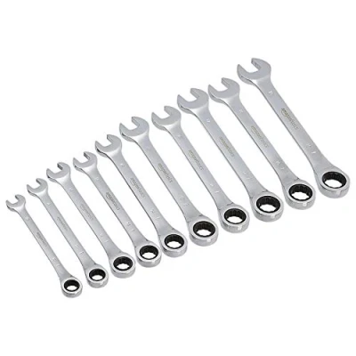 Image of Amazon Basics Ratcheting Wrench Set 10 Piece