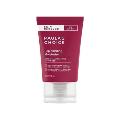 Image of Paula&#039;s Choice Skin RECOVERY Replenishing Moisturiser Face Night Cream Hydrates &amp; Soothes Anti Ageing with Hyaluronic Acid Peptides Rosacea prone Dry to Very 60 ml