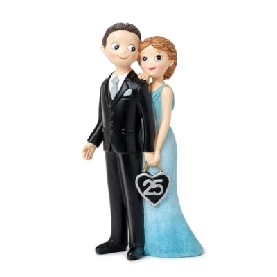 Image of Mopec 25th Anniversary Wedding Figure Pop&amp;Fun 21cm Silver One Size