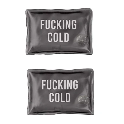 Image of Fisura Original Hand Warmer. Mini Warmer Gel Reusable Pocket Outdoor Activities (2 units, Cold, black)