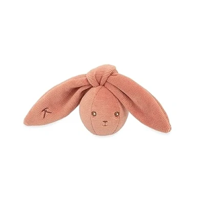 Image of Kaloo Lapinoo Rabbit Rattle Ball 6 cm Terracotta Colour Baby’s Velvet Ultra Soft Material 0 Months +, K218006
