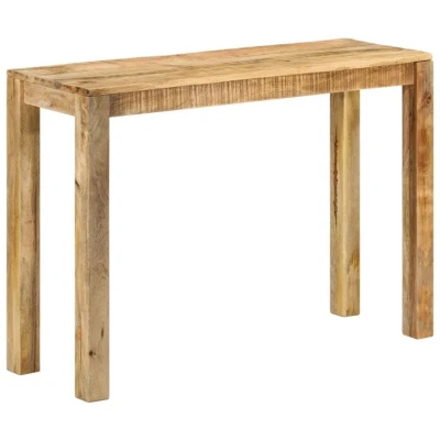 Image of vidaXL Console Table 110x35x76 cm Rough Mango Wood