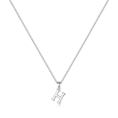 Image of TINGN S925 Sterling Silver Initial Necklace for Women Girls, Dainty Hypoallergenic Neckalce Letetr Alphabet Necklaces Girls Jewelry(H)