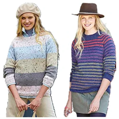 Image of King Cole 5795 DK Adult Sweater Knitting Pattern