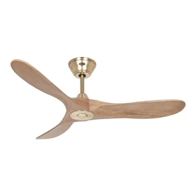 Image of CasaFan Ceiling Fan 312224 ECO GENUINE 122 cm motor colour Brass and Oak blades