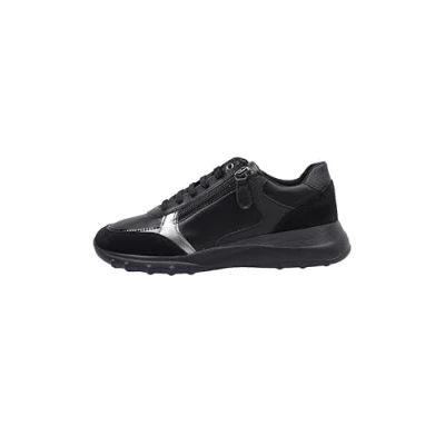 Image of Geox Women&#039;s D Alleniee B Sneaker, Black, 4 UK