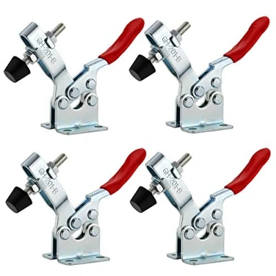 Image of EXLECO Toggle Clamp GH 201 B Quick Release Fixture 90KG 198lbs Vertical Antislip Lever Horizontal