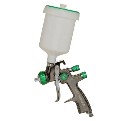 Image of Fast Mover Tools UK LVLP Gravity Feed Spray Gun, 600cc Pot, 1.3mm Set Up