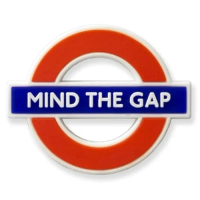 Image of GWC London Underground Mind The Gap Rubber Fridge Magnet