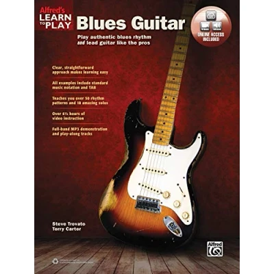 Image of Learn to Play Blues Guitar: Authentic Rhythm and Lead Guitar Like the Pros, Book &amp; Online Video/Audio (Alfred&#039;s Play)