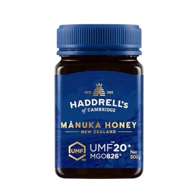 Image of Haddrell&#039;s of Cambridge Manuka Honey UMF 20+/MGO 850+ Natural Premium New Zealand 500g