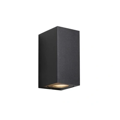 Image of Nordlux Canto Maxi Kubi 2 Seaside outdoor wall lamp, black GU10 17 cm