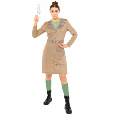 Image of Amscan 9916177 Women&#039;s Official Roald Dahl Miss Trunchbull Adults World Book Day Costume Size: 18 20