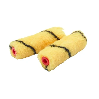 Image of ProDec 2 pack 4 inch Medium Pile Mini Rollers for a Smooth Finish Painting with Trade &amp; DIY Emulsion Paints on Interior Walls Ceilings, 4&quot; Paint Behind Radiators