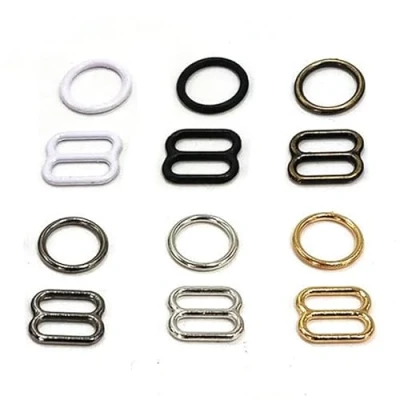 Image of YOGAY 20pcs 6mm 25mm Metal Bra Strap Adjustment Buckles Underwear Sliders Rings Clips For Lingerie DIY Accessories