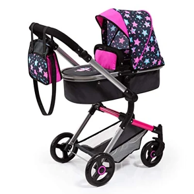 Image of Dolls Pram NEO Vario stroller, bag, convertible, foldable, adjustable handle