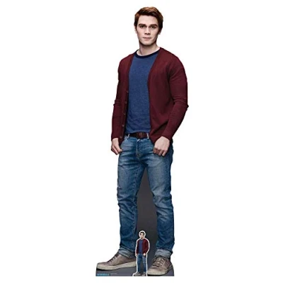 Image of Star Cutouts SC1385 KJ APA Riverdale Lifesize Cutout Archie Andrews Red Hair with Free Mini Cardboard Standee 184cm Tall, Multicolour