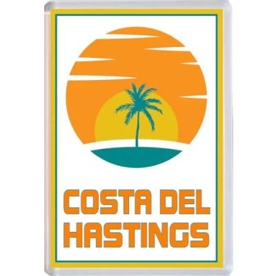 Image of Costa del Hastings Jumbo Fridge Magnet 96 x 67mm
