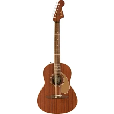 Image of Fender Sonoran Mini Acoustic Guitar, All Mahogany w/Gig Bag