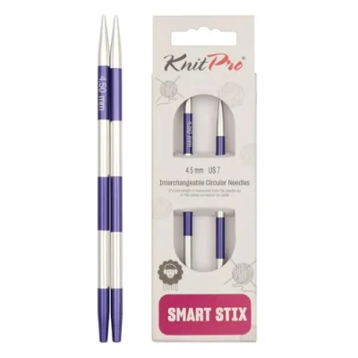 Image of KnitPro Knitting Pins: Circular: Interchangeable:, Metal, Assorted, 4.5mm