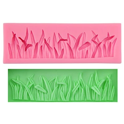 Image of Clest F&amp;H Grass Shape Silicone Fondant Mould Cake Mold Chocolate Baking Sugarcraft Decorating Tools