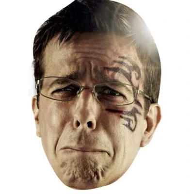 Image of FoxyPrinting Stu Celebrity Cardboard Party Face Mask Fancy Dress