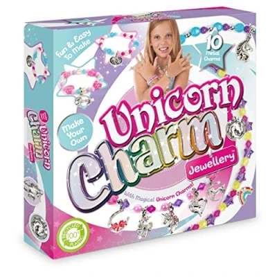 Image of Craftbox CB806 Unicorn Charm Jewellery Craft Set, Mixed