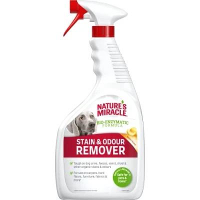 Image of Nature&#039;s Miracle Dog Stain &amp; Odour Remover Bio Enzymatic Formula Melon Scent 946ml, White