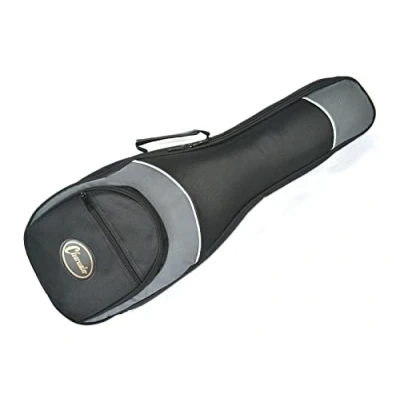 Image of Clearwater Concert Ukulele Gig Bag 25mm Padding Black and Grey Soft case
