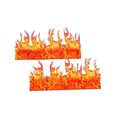 Image of Wall of Fire Miniature (Set 8) Spell Effects Flame Terrain for D&amp;D, Dungeons and Dragons, Pathfinder Other Tabletop RPG
