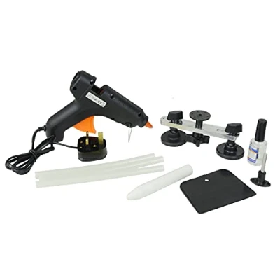 Image of Streetwize SWDR Dent Repair Kit Hot Melt Glue Gun Release Agent Dowel Scraper