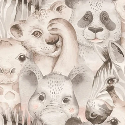 Image of Rasch paperhangings Non Woven Wallpaper (Kids) Beige Grey 10,05 m x 0,53 Bambino XIX 252538