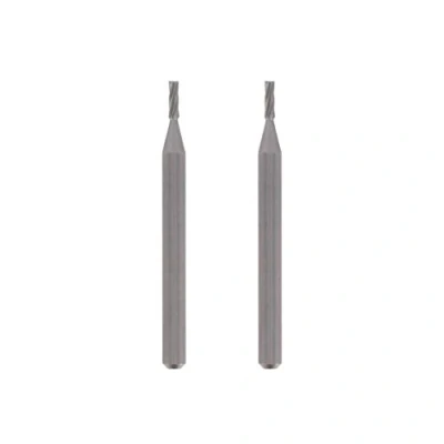 Image of Dremel 193 Milling Cutting Bits in 2 Pack Accessory Set Long Cylinder shaped High Speed Cutters with 2.0mm Working Diameter