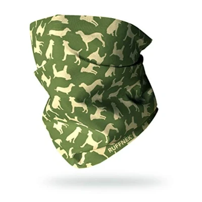 Image of Ruffnek COUNTRY DOG PRINT SCARF Multifunctional Headwear, Neck warmer, Tube Snood Men, women and children