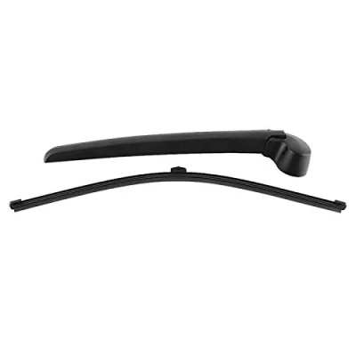 Image of Set of Plastic Car Auto Rear Windshield Wiper Arm &amp; Blade Windscreen Fit for A4 B8 2008 2013 (Black)