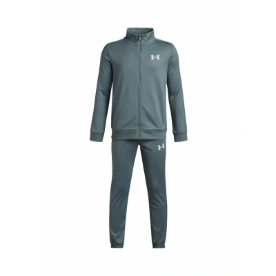 Image of Under Armour UA Rival Knit Track Suit Jasper Blue / White YSM