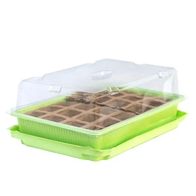 Image of Windowsill Greenhouse Propagator with 24 Cell Paper Pot Plastic Trays Clear Lid for Sowing Seeds Easy Watering Good Irrigation 1 x by Thompson and Morgan