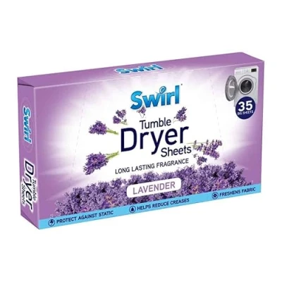 Image of Lavender Tumble Dryer Laundry Sheets 35 Pack For Fresh Clothes and Linen