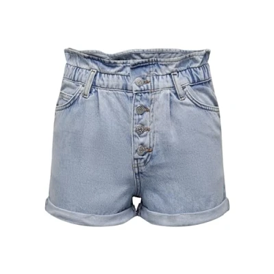 Image of ONLY Women&#039;s ONLCUBA Life Paperbag DNM Shorts NOOS, Light Blue (Light Denim), M