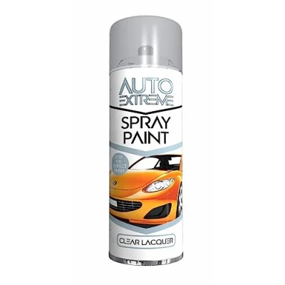 Image of All Purpose Automotive Spray Paint 250ml Can Clear Lacquer Finish Aerosol Metal Interior Exterior Fast Dry Excellent Coverage Adhesion Single