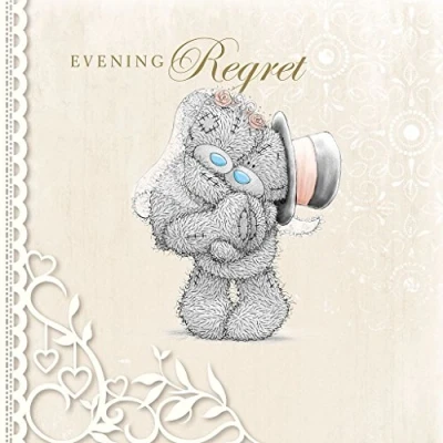 Image of Me to You Wedding Evening Regret Square Greetings Card Tatty Teddy Bear