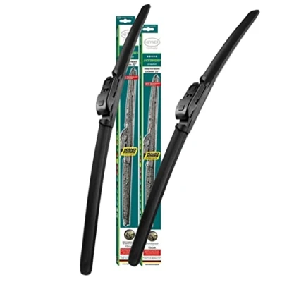 Image of HEYNER Wiper Blades Fits: Vauxhall Meriva 2010 onwards Hybrid Windscreen Front Wipers HH2823TL