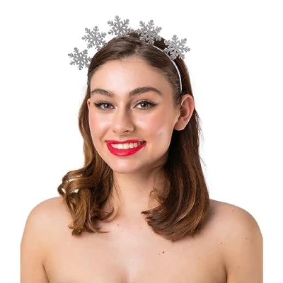 Image of Wicked Costumes Adult Silver Snowflake Hairband