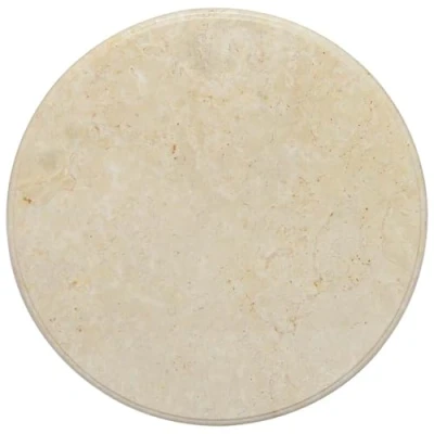 Image of vidaXL Marble Table Top Cream 60cm Dining/Coffee/Garden Round Replacement Accessory