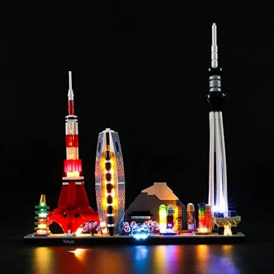 Image of LIGHTAILING Light Set For (Architecture Tokyo) Building Blocks Model Led kit Compatible With Lego 21051(NOT Included The Model)
