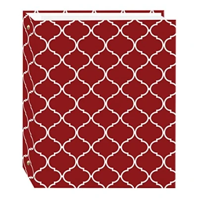 Image of Magnetic Self Stick 3 Ring Photo Album 100 Pages (50 Sheets), Elegant Diamonds Design