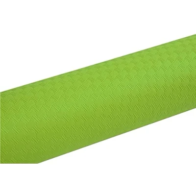 Image of Disposable embossed paper tablecloth Unique, aesthetic and deep embossing Roll 6 M long 1.18 wide Made in France Kiwi, pack of 16